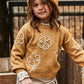 Flower Sweater, Mustard, 4308
