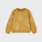 Flower Sweater, Mustard, 4308