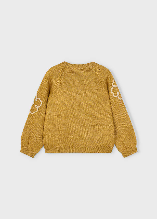 Flower Sweater, Mustard, 4308
