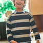 Wide Striped Sweater, 4374