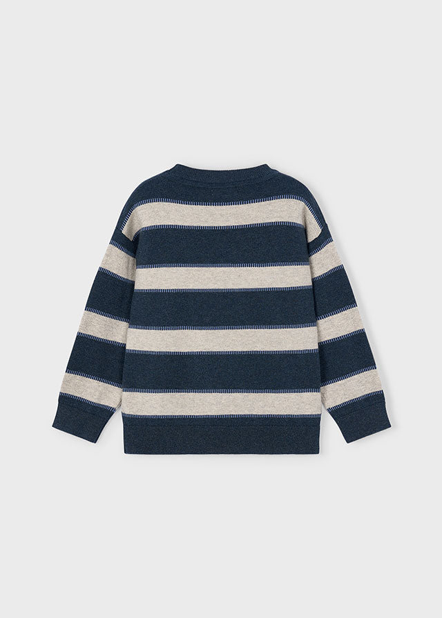 Wide Striped Sweater, 4374