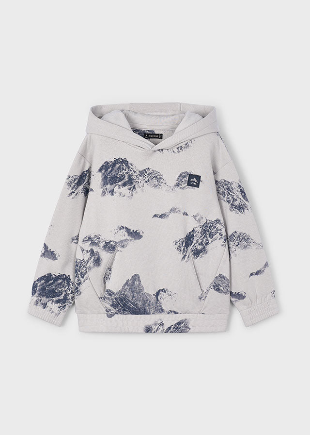 Mountain Print Hoodie, 4403