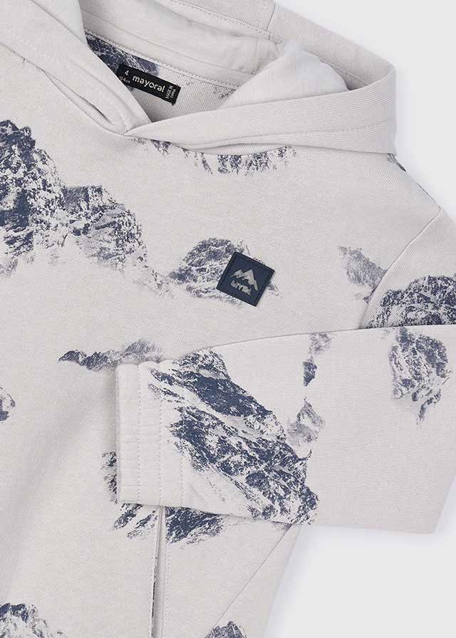 Mountain Print Hoodie, 4403