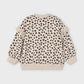 Ruffle Sleeve Pullover, Leopard, 4433