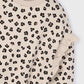Ruffle Sleeve Pullover, Leopard, 4433