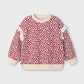 Ruffle Sleeve Pullover, Strawberries, 4433