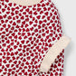 Ruffle Sleeve Pullover, Strawberries, 4433