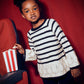 Black and White Striped Sweater, 4582