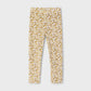 Printed Velvet Leggings, Yellow Floral, 4715