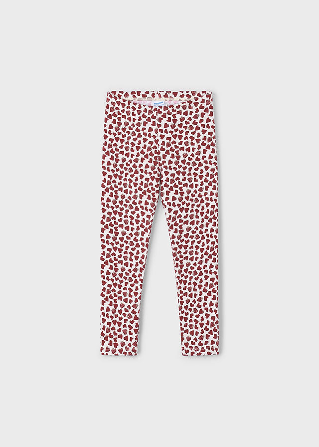 Printed Leggings, Strawberry Hearts, 4716