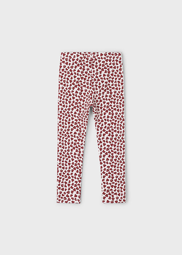 Printed Leggings, Strawberry Hearts, 4716