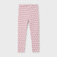 Printed Leggings, Pink Abstract Floral, 4716