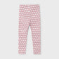 Printed Leggings, Pink Abstract Floral, 4716