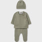 Knit Sweater and Hat Set, Sage, 9981