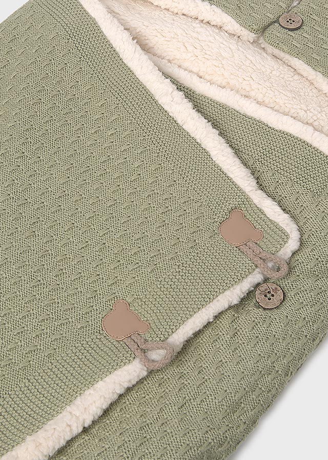 Hooded Stroller Blanket, Sage, 9999