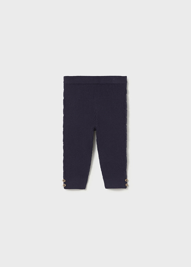 Knit Leggings, Navy, 10015