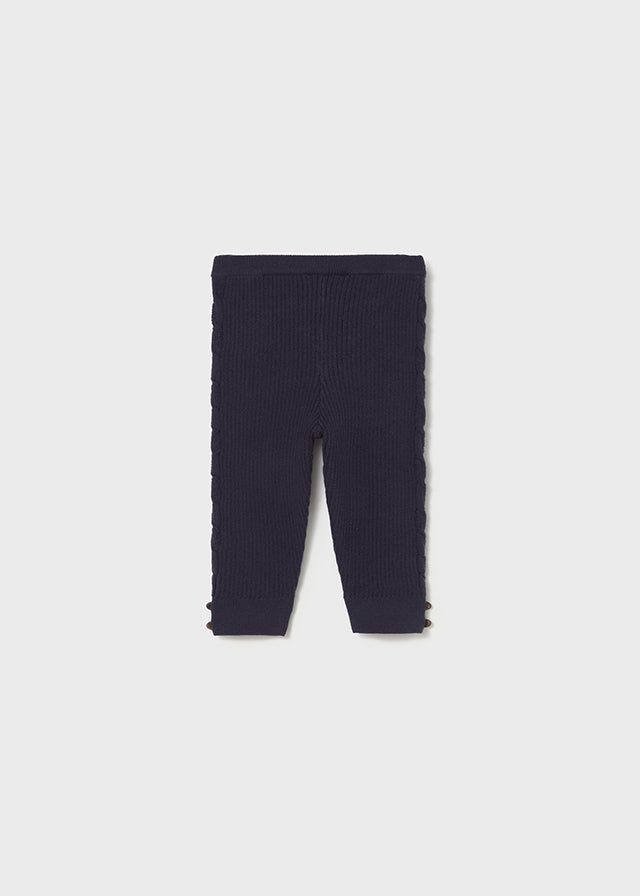 Knit Leggings, Navy, 10015