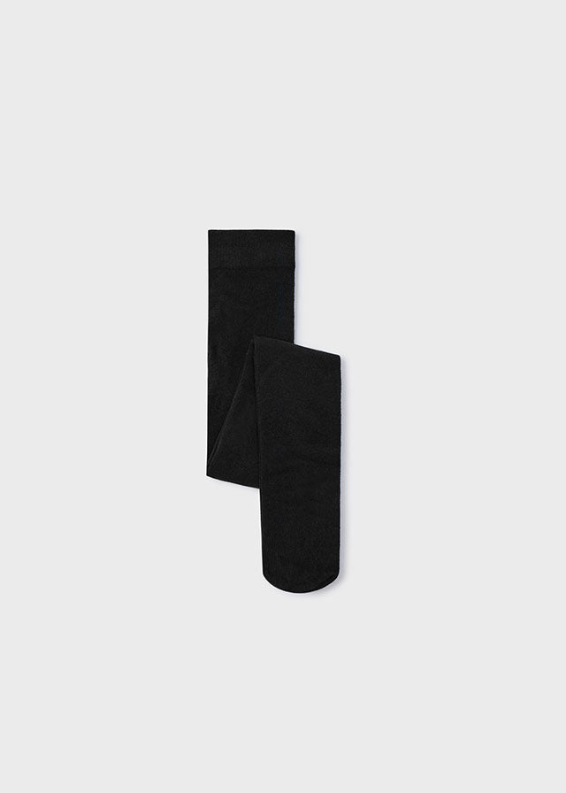 Cotton Blend Tights, Black, Toddler/Big Kid