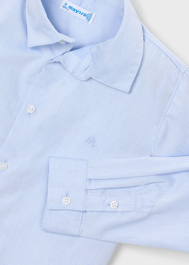 L/S Dress Shirt, Blue, 146