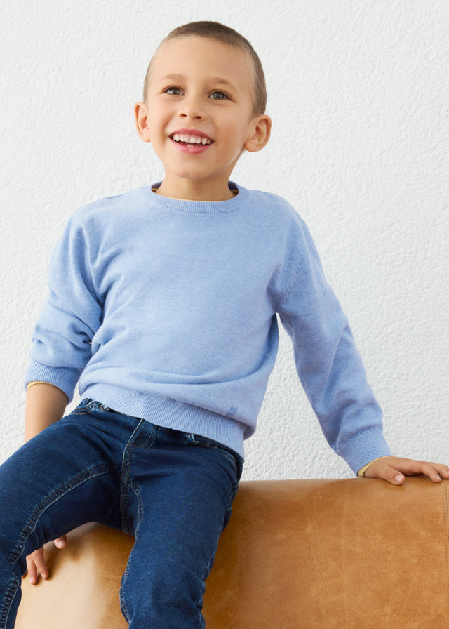 Lightweight Cotton Sweater, Rain, 323
