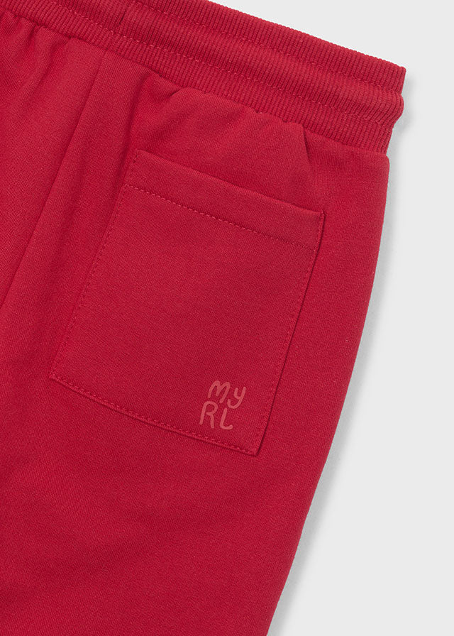 Fleece Joggers, Red, 725