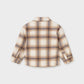 L/S Fleece-Lined Plaid Shirt, Brown, 2108