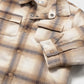 L/S Fleece-Lined Plaid Shirt, Brown, 2108