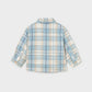 L/S Fleece-Lined Plaid Shirt, Blue, 2108