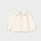L/S Polo w/Wave Collar, Navy Stitching, 2114