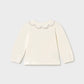 L/S Polo w/Wave Collar, Navy Stitching, 2114