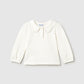 L/S Polo w/Wave Collar, Champagne Stitching, 2114
