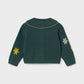 Embroidered Cardigan, Green, 2306