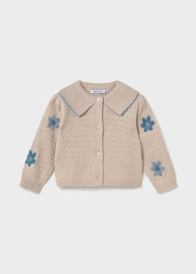 Embroidered Cardigan, Seed, 2306