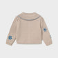 Embroidered Cardigan, Seed, 2306