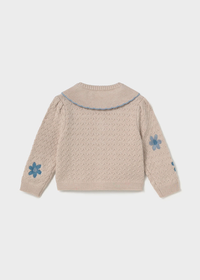 Embroidered Cardigan, Seed, 2306