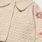Embroidered Cardigan, Cream, 2306