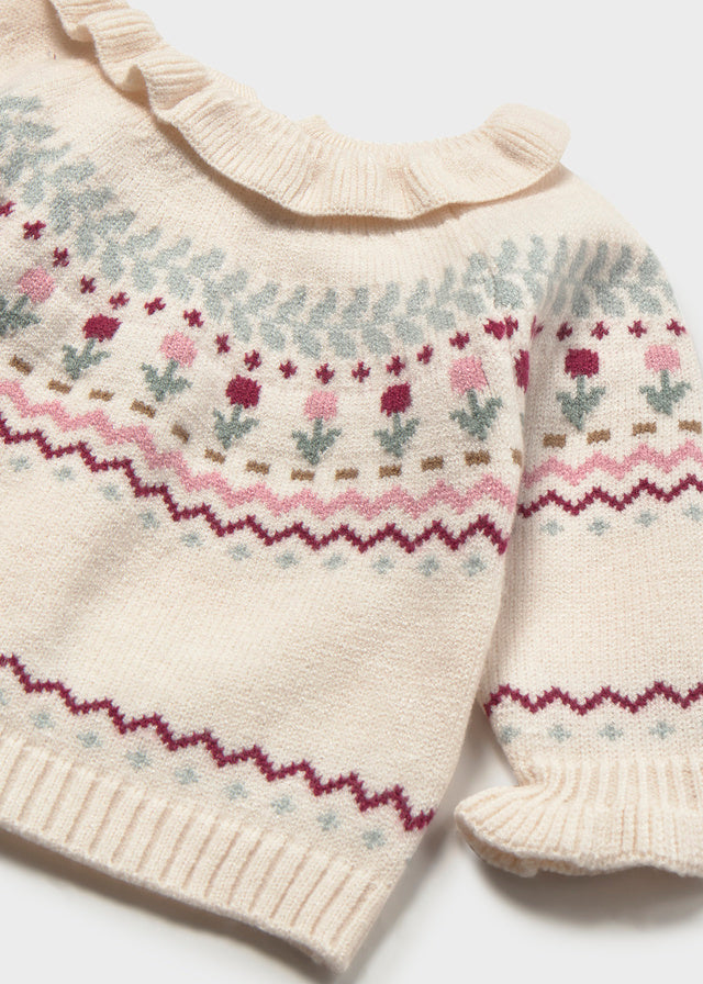 Sweater, Flower Pattern, 2366