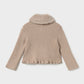 Faux Fur Collar Cardigan, Seed, 2386