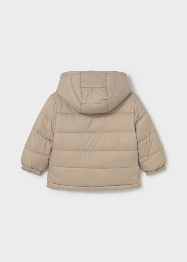 Reversible Hooded Puffy Coat, Racecars, 2421