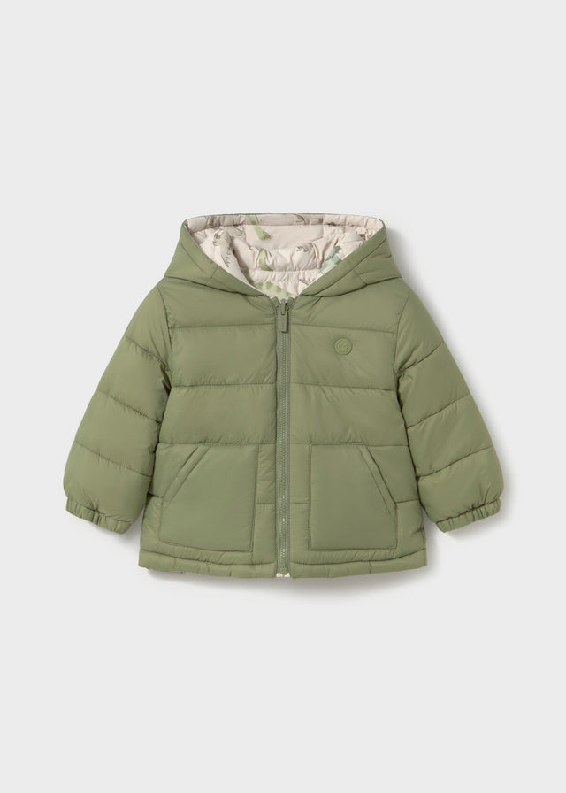 Reversible Hooded Puffy Coat, Dinosaurs, 2421