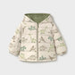 Reversible Hooded Puffy Coat, Dinosaurs, 2421