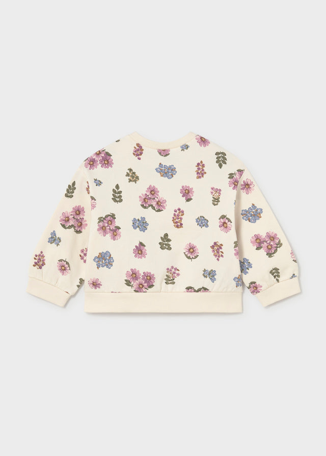 Floral Printed Crewneck Sweatshirt, 22433