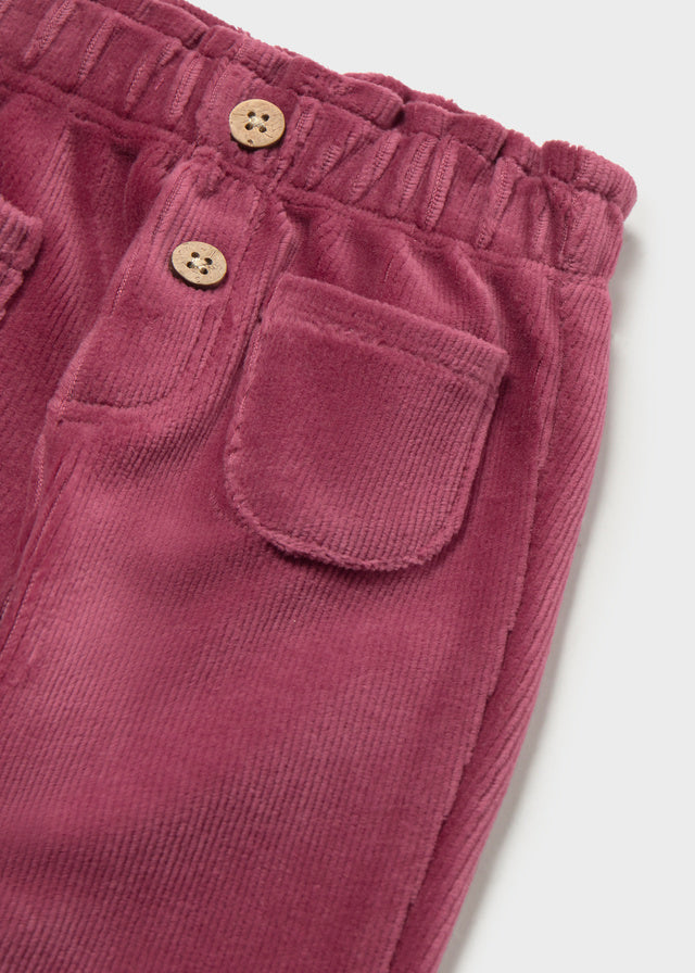 Stretchy Corduroy Pants, Blackcurrant, 2509
