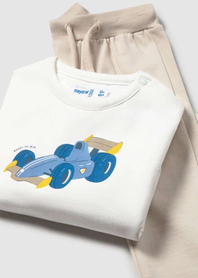 Printed Sweatshirt, Racecar, 2687