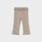 Ribbed Flare Leggings, Chocolate Spots, 2709