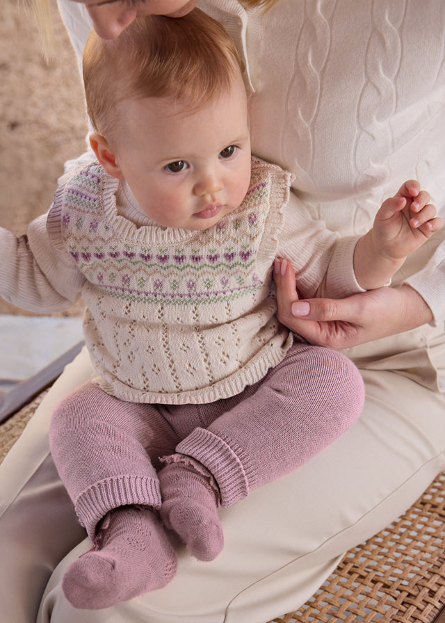 Knit Set, Heathered Mauve, 2757