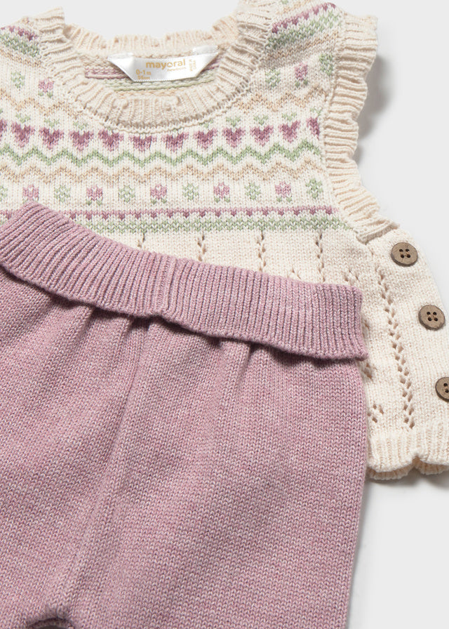 Knit Set, Heathered Mauve, 2757