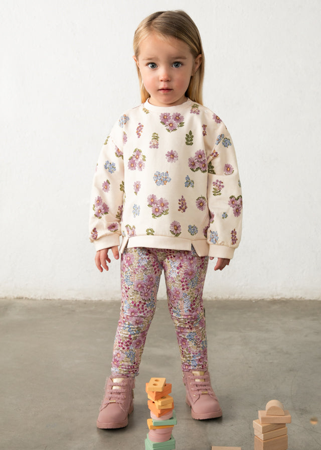 Leggings, Floral Mauve, 2778