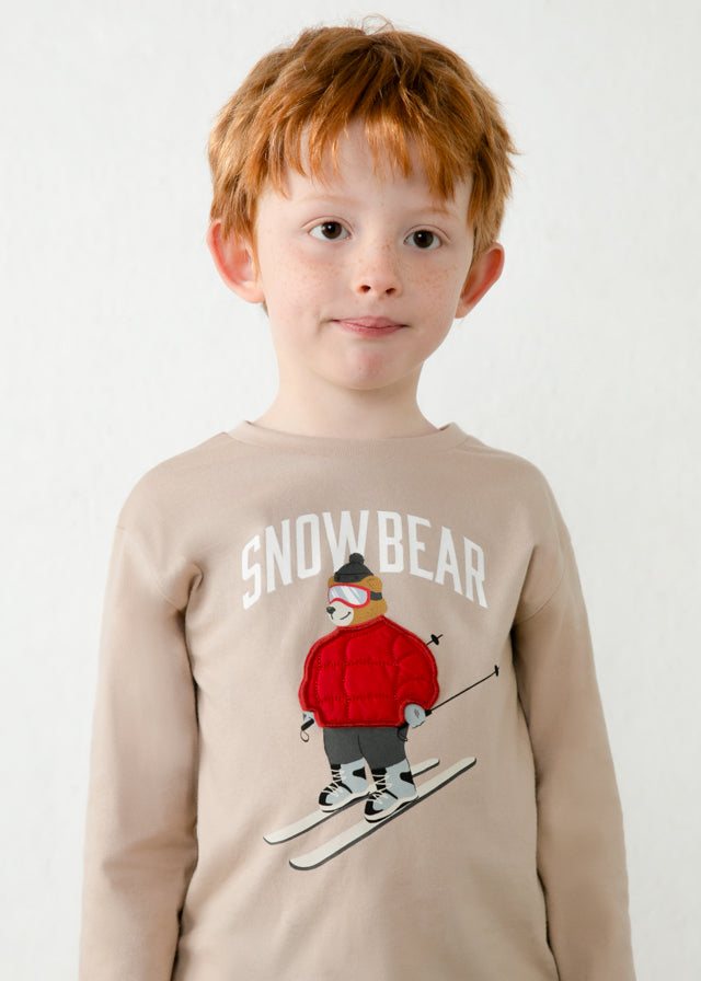 L/S Tee, Snow Bear, 4023
