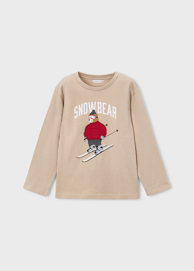 L/S Tee, Snow Bear, 4023